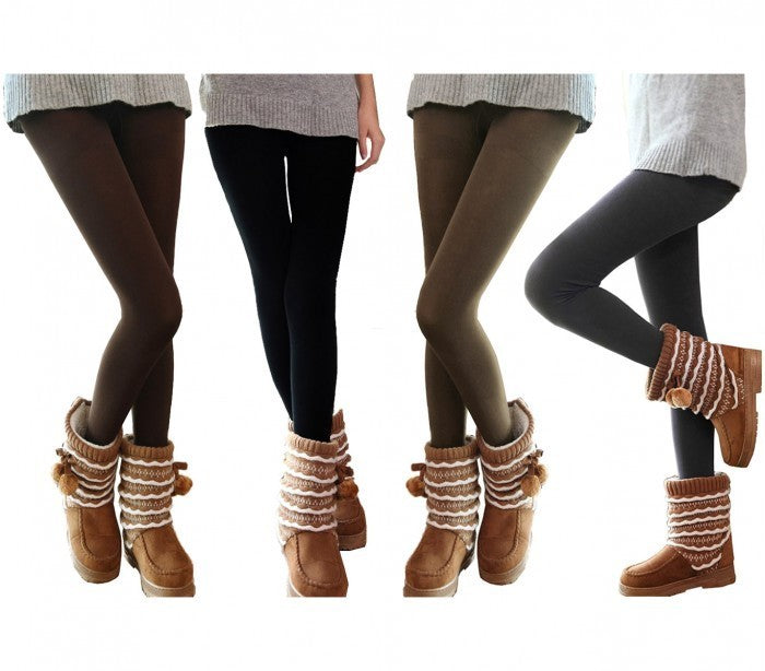 Set de 5 leggings thermiques pour femmes effet polaire ass. Saturne TU