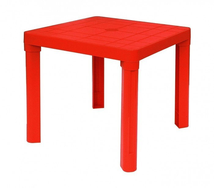 240335 Table pour enfants en plastique 50 x 50 cm en plastique rigide amovible