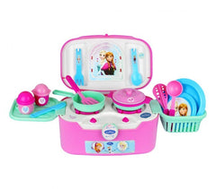 087039 Coffret cuisine pliable 2 en 1 La Reine des Neiges avec 18 accessoires  