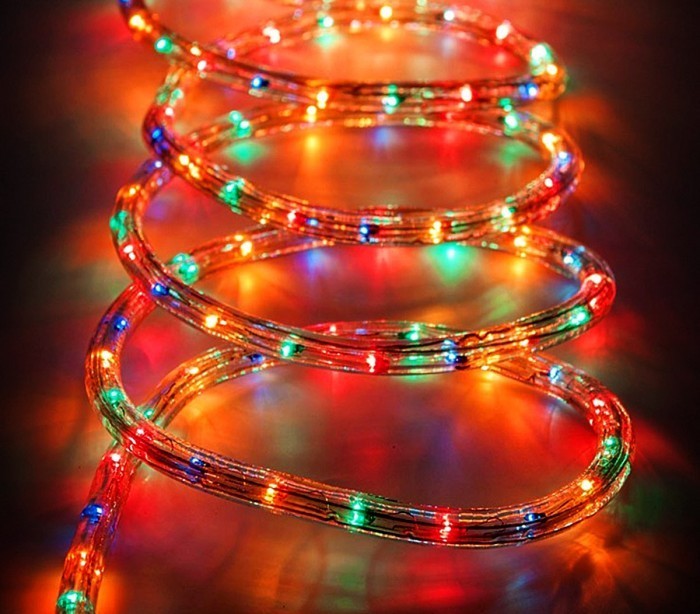 291241 Tube de lumières de Noël 360 ampoules multicolores d'exterieur 10 mt