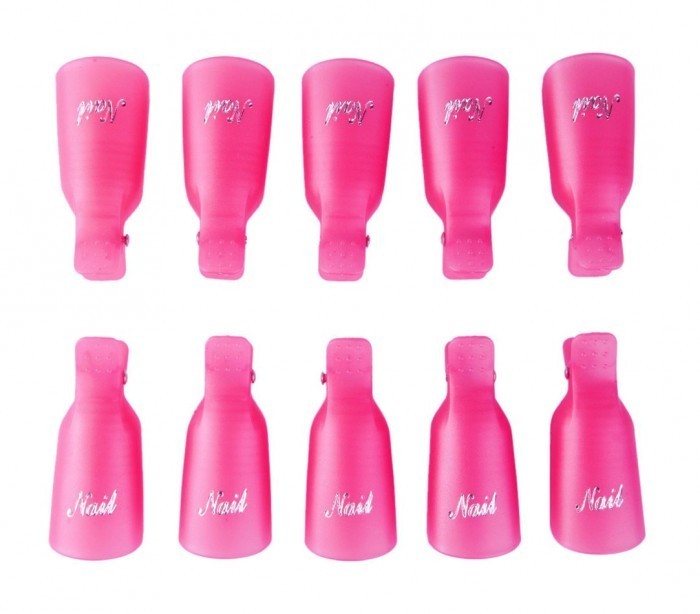 3422 Kit de 20 clips pour enlever gels et semipermanentes des ongles nail-art
