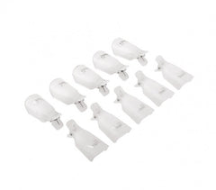 3422 Kit de 20 clips pour enlever gels et semipermanentes des ongles nail-art