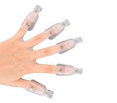 3422 Kit de 20 clips pour enlever gels et semipermanentes des ongles nail-art