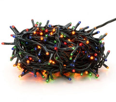 013591 Lumières de Noël MULTICOLORES 300 ampoules avec 8 effets et câble vert