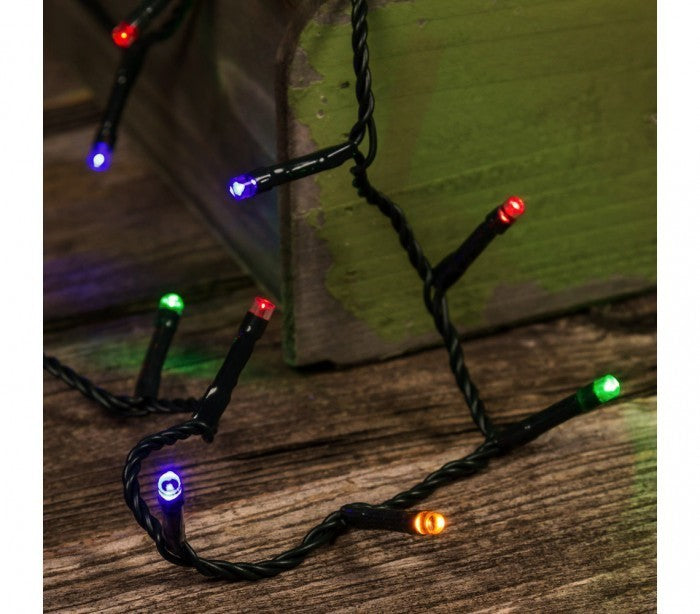 013591 Lumières de Noël MULTICOLORES 300 ampoules avec 8 effets et câble vert