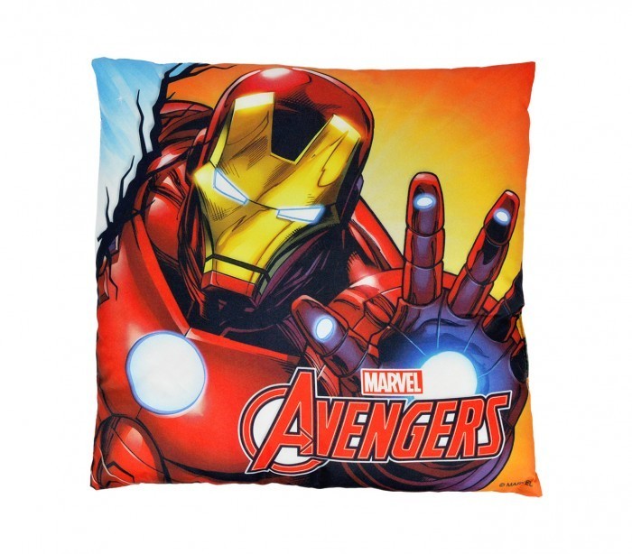 MV92345 Coussin décoratif carré 40x40 cm IRON MAN et CAPTAIN AMERICA Marvel