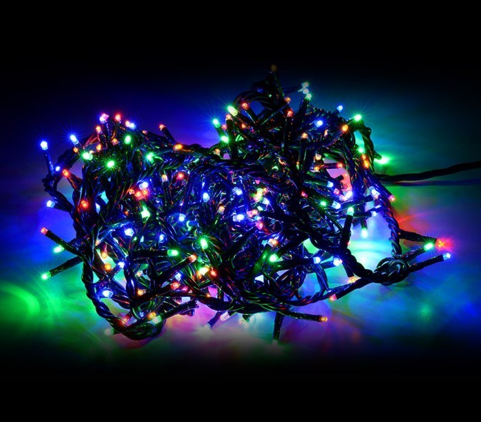 499111 Mini-lumières de Noël multicolores 180 LED 8 jeux de lumières 9,16 m
