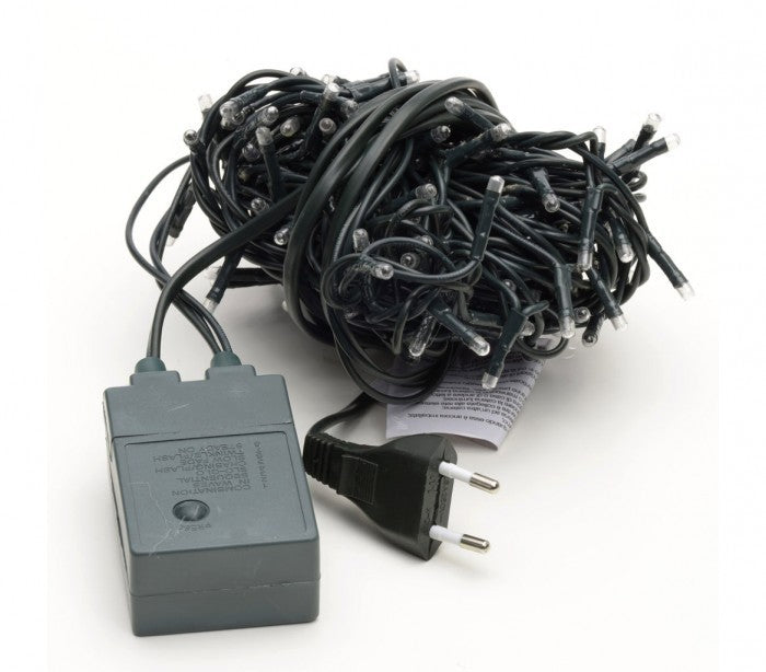 013485 Mini-lumières de Noël 180 ampoules blanches 8 jeux de lumières 9,16 m