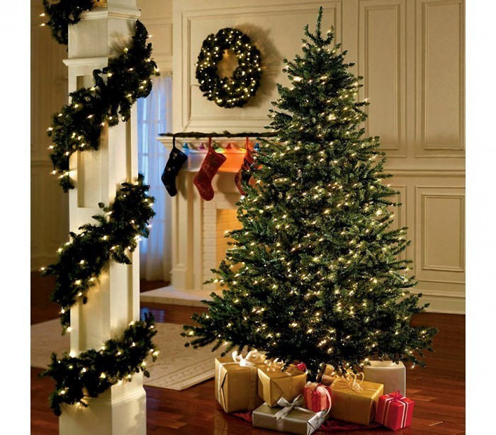 013584 Mini-lumières de Noël 300 ampoules blanches 8 jeux de lumières 13,49 m