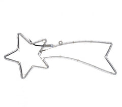 757228 Etoile filante de Noël lumière chaude cadre en métal 130 X 60 cm