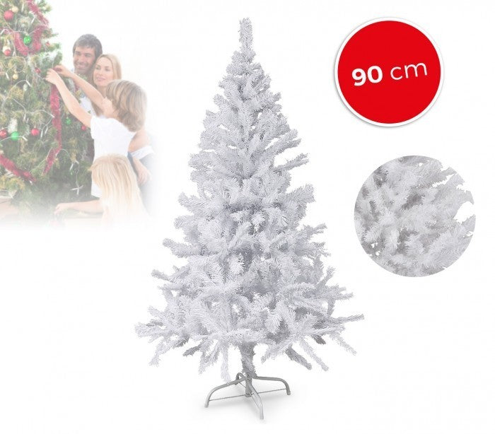 294198 Sapin de Noël artificiel NOEL BLANC haut de 90 cm Blanc 90 branches