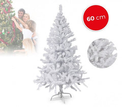 294235 Sapin de Noël artificiel NOEL BLANC haut de 60 cm Blanc 60 branches