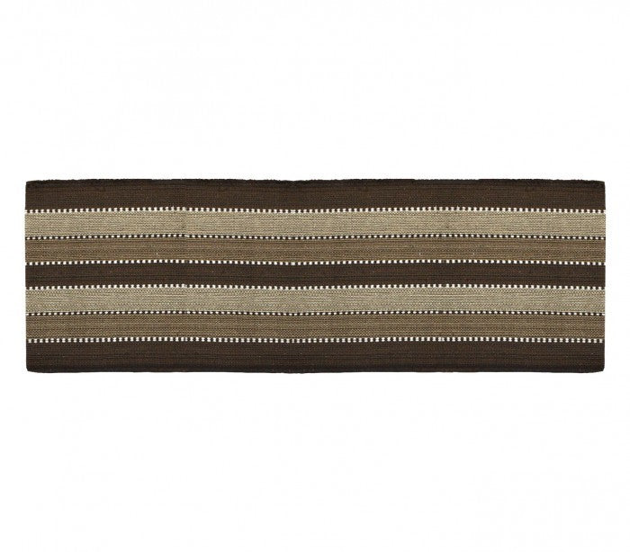 184035 Tapis mod. STRIPES 50x180 cm 100% coton idéal salle de bain et cuisine