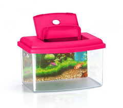 10635 Aquarium rectangulaire en plastique rigide 3 L avec couvercle 22x16x14 cm
