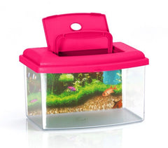 10636 Aquarium rectangulaire en plastique rigide 5,5L avec couvercle 28x20x17 cm