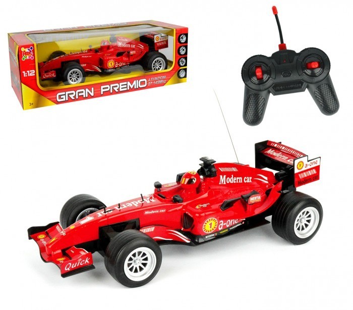 37741 Voiture radio-commandée Formule 1 échelle 1:12 télécommandée 4 fonctions