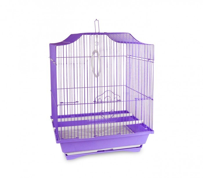 189108 Cage à oiseaux de petite taille 43,5x28,5x22 cm 2 mangeoires