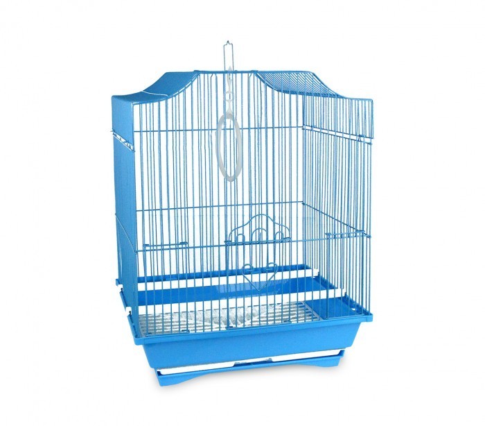 189108 Cage à oiseaux de petite taille 43,5x28,5x22 cm 2 mangeoires
