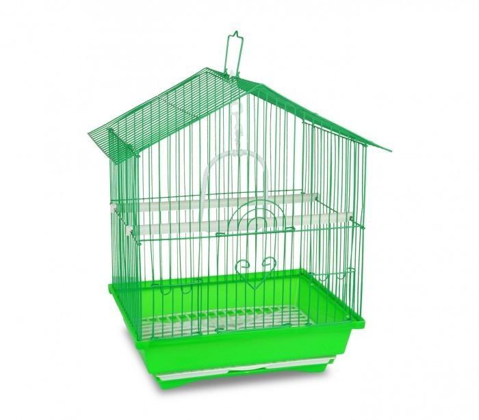 189085 Cage pour oiseaux de petite taille BIRD 43,5 x 28,5 x 22 cm Mangeoires