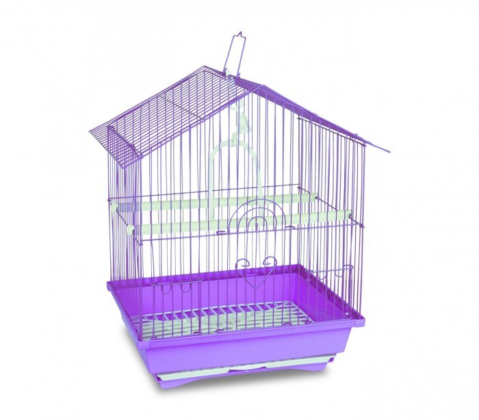 189085 Cage pour oiseaux de petite taille BIRD 43,5 x 28,5 x 22 cm Mangeoires