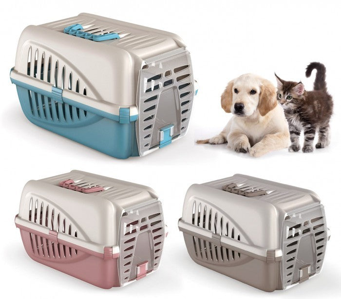 10567 Caisse de transport en plastique pour animaux PANZER Italy 50x33x21 cm