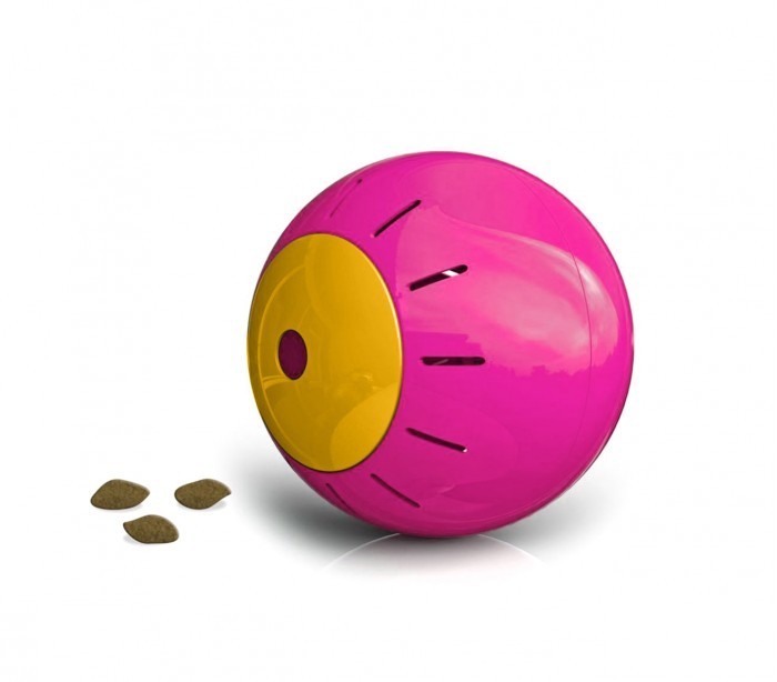 10195 Jouet intelligent pour animaux SNACK BALL avec ouverture à croquettes