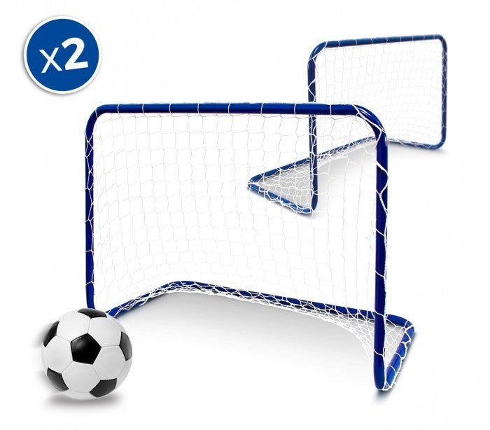 42319 Set de deux cages de but de football de jardin de 56x78x45 cm pour enfants