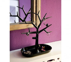 136198 Arbre à bijoux 29x24x12cm avec vide poche pour bijoux et boucle d'oreille