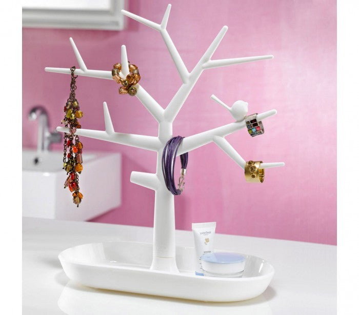 136198 Arbre à bijoux 29x24x12cm avec vide poche pour bijoux et boucle d'oreille