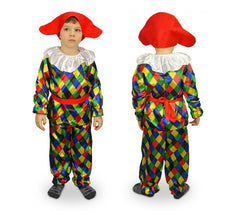 537349 Costume de Carnaval déguisement d’Arlequin enfant de 3 à 12 ans