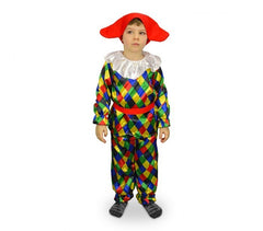 537349 Costume de Carnaval déguisement d’Arlequin enfant de 3 à 12 ans