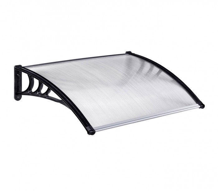 809904 Auvent d'extérieur en polycarbonate 80 x 120 cm toit modulaire
