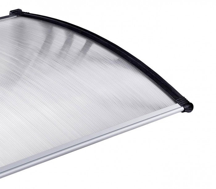 809904 Auvent d'extérieur en polycarbonate 80 x 120 cm toit modulaire