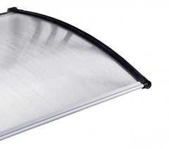 809904 Auvent d'extérieur en polycarbonate 80 x 120 cm toit modulaire