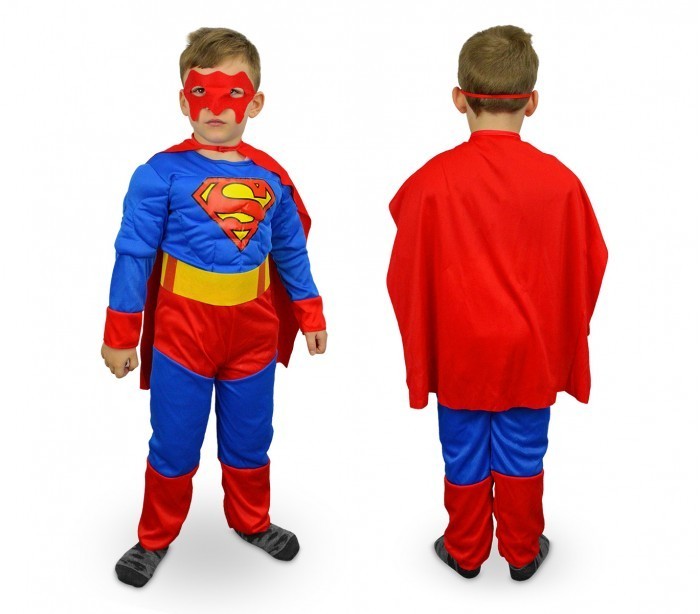 537660 Costume de Carnaval de Super Héros d’Acier pour enfant de 3 à 12 ans
