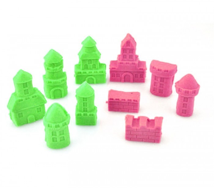 100492 Sable cinétique à modeler avec des moules Playset CHATEAU DE SABLE 300 g