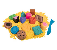 100491 Sable cinétique à modeler avec des moules Playset de PATISSERIE 300 gr