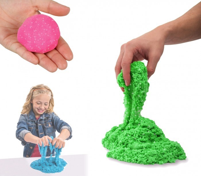 100491 Sable cinétique à modeler avec des moules Playset de PATISSERIE 300 gr