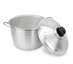 00749 Casserole égouttoir NAPOLEON 24 cm en aluminium avec couvercle perforé