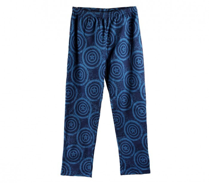 826346 Pyjama enfant imprimé Captain America en coton chaud de 6 à 12 ans