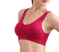 30005-12 Set de 6 brassières de sport moulantes ass. Magnolia bonnets rembourrés