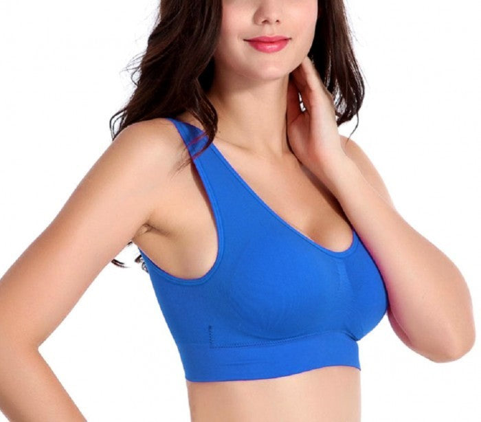 30005-12 Set de 6 brassières de sport moulantes ass. Magnolia bonnets rembourrés