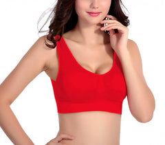 30005-12 Set de 6 brassières de sport moulantes ass. Magnolia bonnets rembourrés