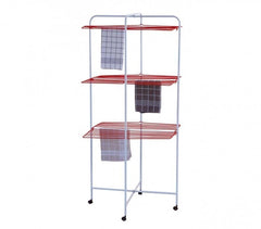 52682 Etendoir à linge vertical 130 cm 25 m de surface de pliage avec roues