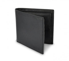 S09 Portefeuille noir Calvin Klein pour homme en vrai cuir avec porte-monnaie