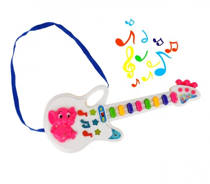 103855 Guitare Baby Pop avec des lumières, mélodies préréglées et bandoulière