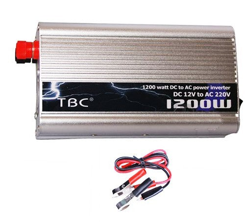 Inverseur 1200w convertisseur de 12v á 220v - pour voiture bateau et caravane