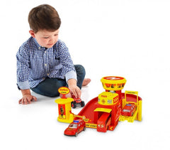103623 Playset Caserne de pompiers garage 3 auto avec accessoires et autocollant