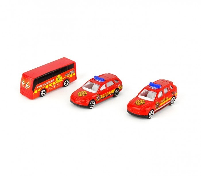 103623 Playset Caserne de pompiers garage 3 auto avec accessoires et autocollant