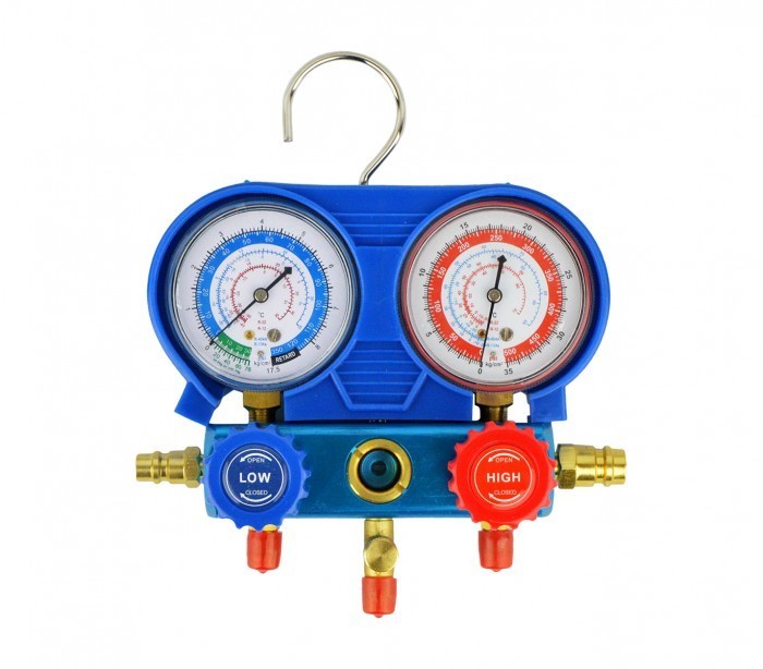 G02670 Set manomètres à 2 voies pour diagnostiquer climatiseurs et voitures